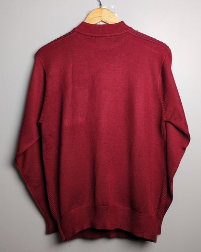 Huahuawangzi Wine Knitted Sweater