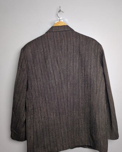 Brown Striped Blazer