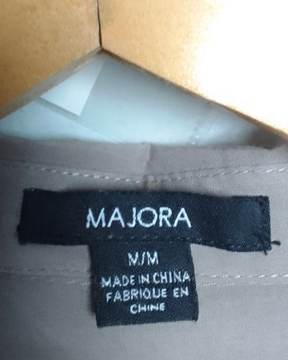 Majora Gray Button-Down Shirt