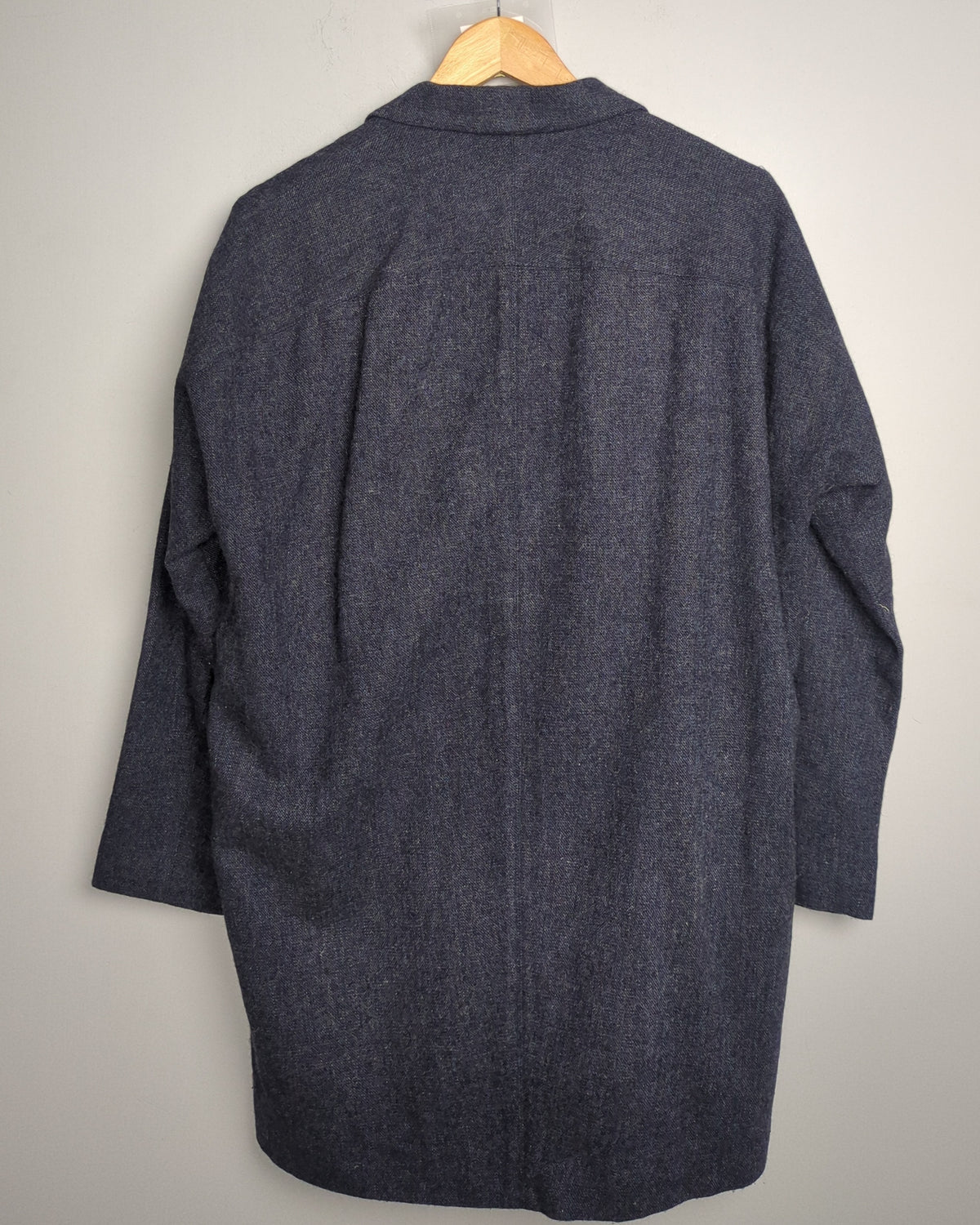 Blue Single-Breasted Coat