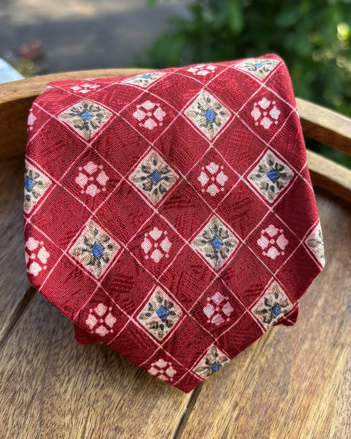 Chaps By Ralph Lauren Red Geometric Bandana