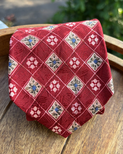 Chaps By Ralph Lauren Red Geometric Bandana
