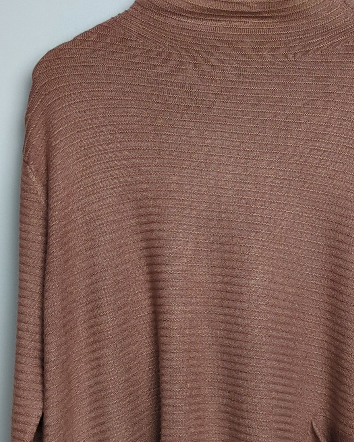 Brown Ribbed Sweater