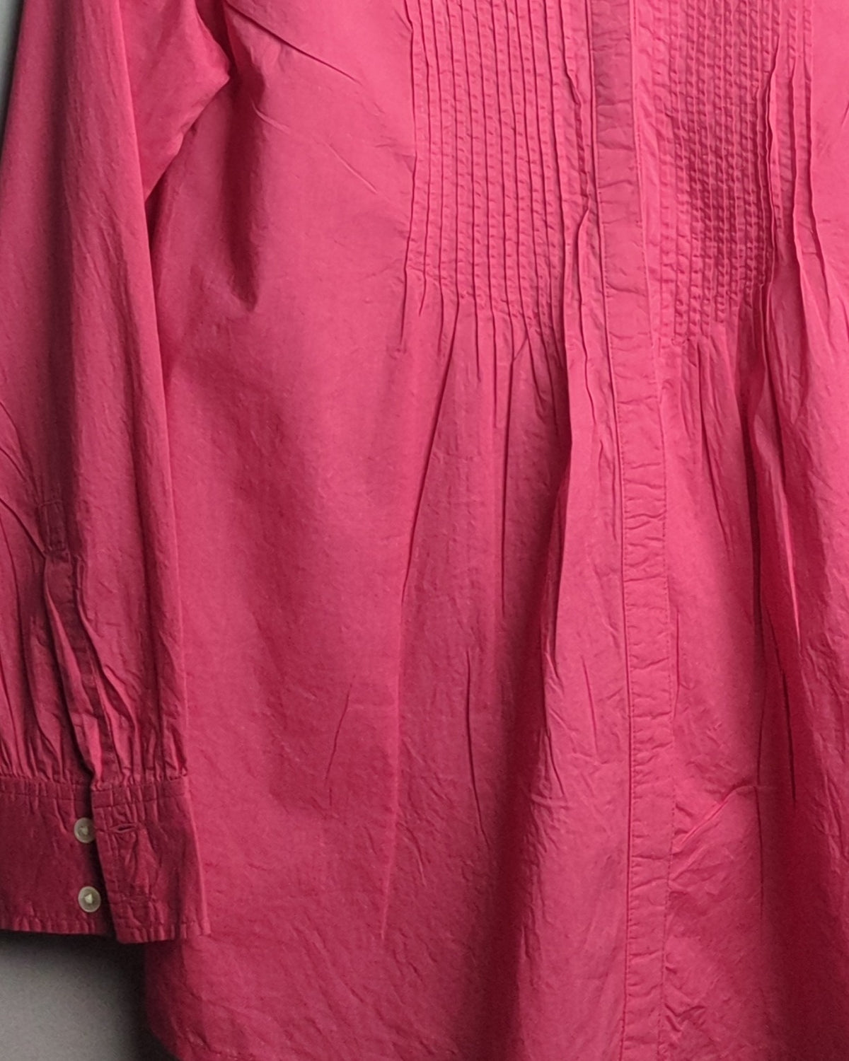 Lands End Pink Pleated Blouse