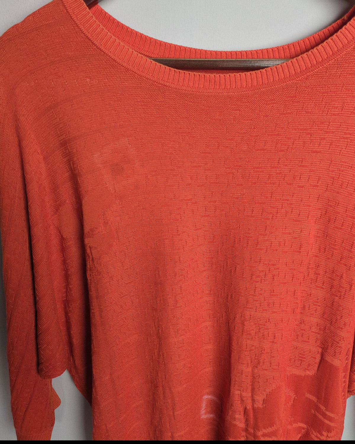 Kuetlon Orange Knitted Pullover
