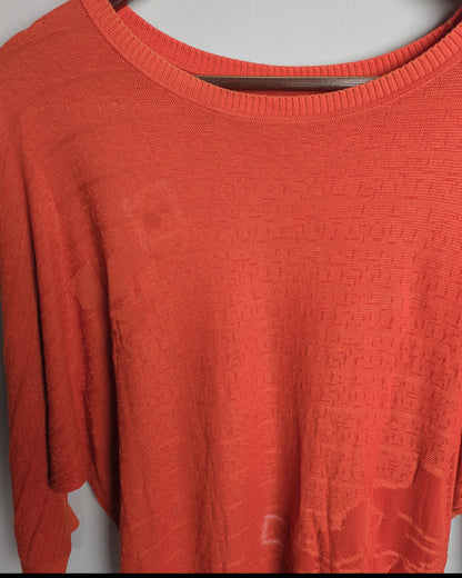 Kuetlon Orange Knitted Pullover