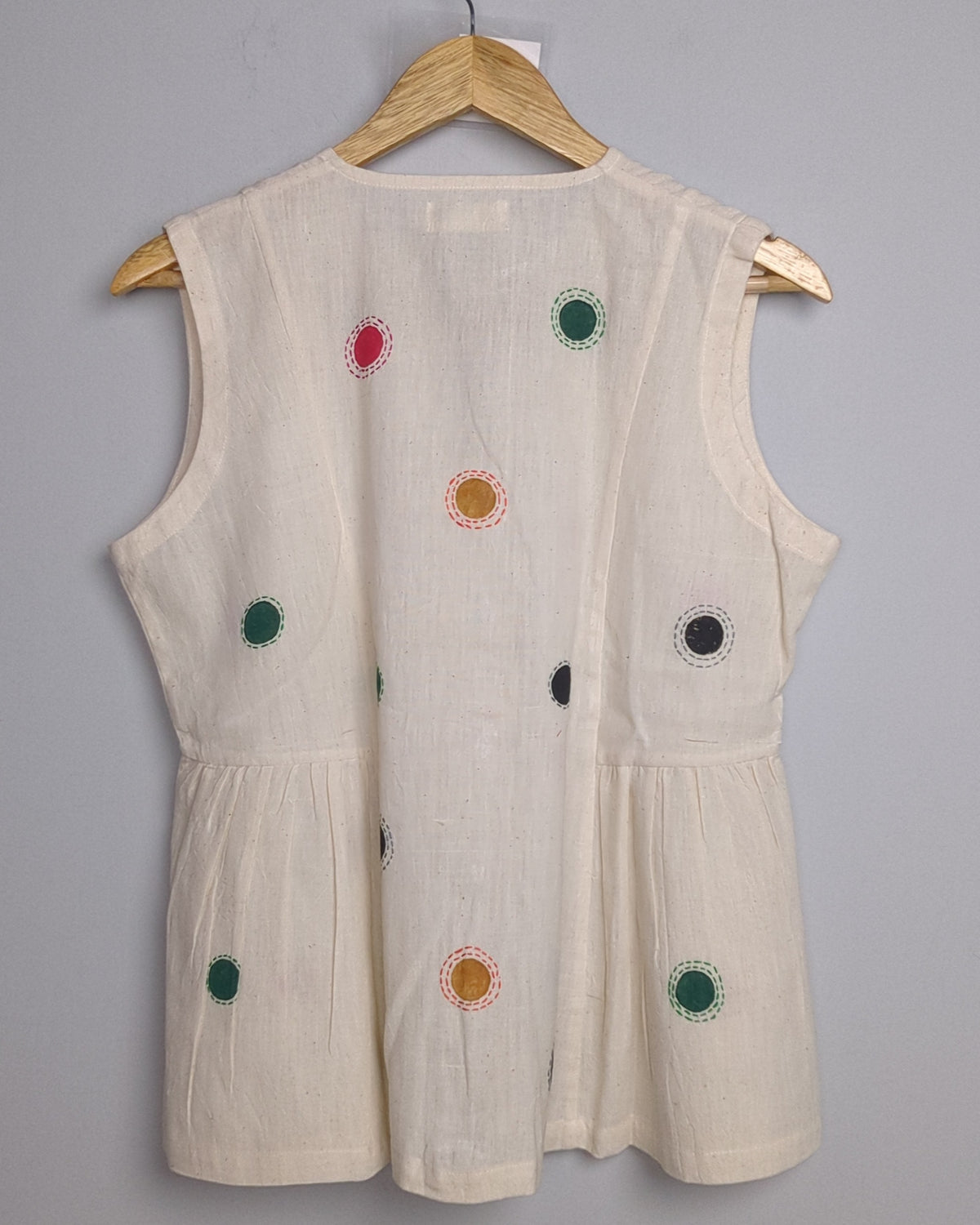 Nature Alley Beige Sleeveless Top