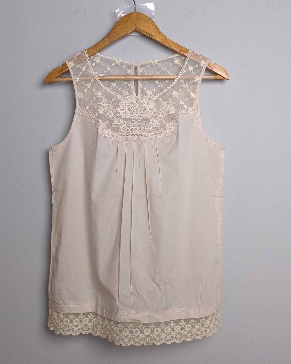 Promod Cream Cotton Top
