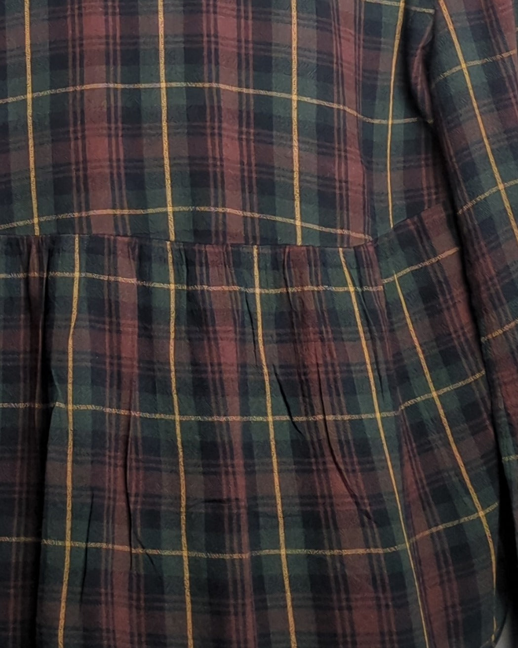 Old Navy Wine Plaid Blouse