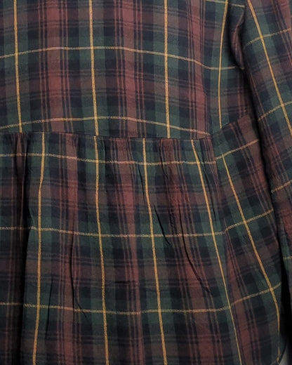 Old Navy Wine Plaid Blouse