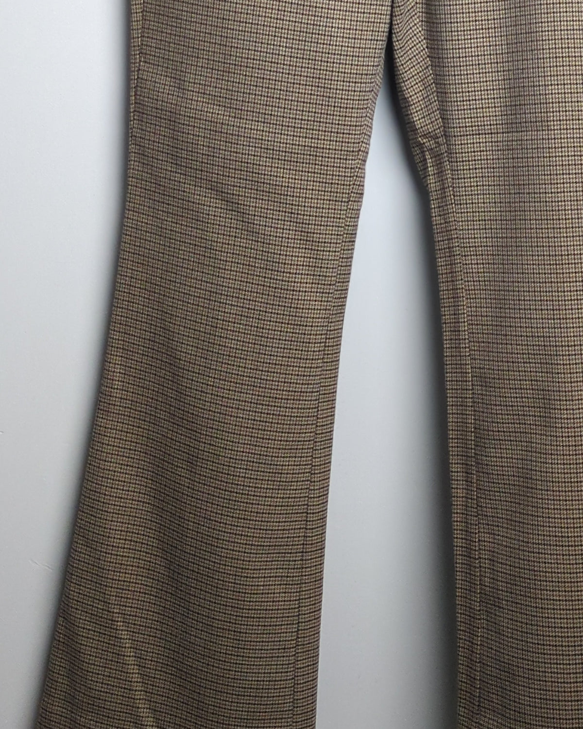H&M Brown Checkered Trousers