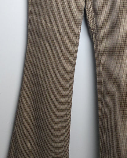 H&M Brown Checkered Trousers
