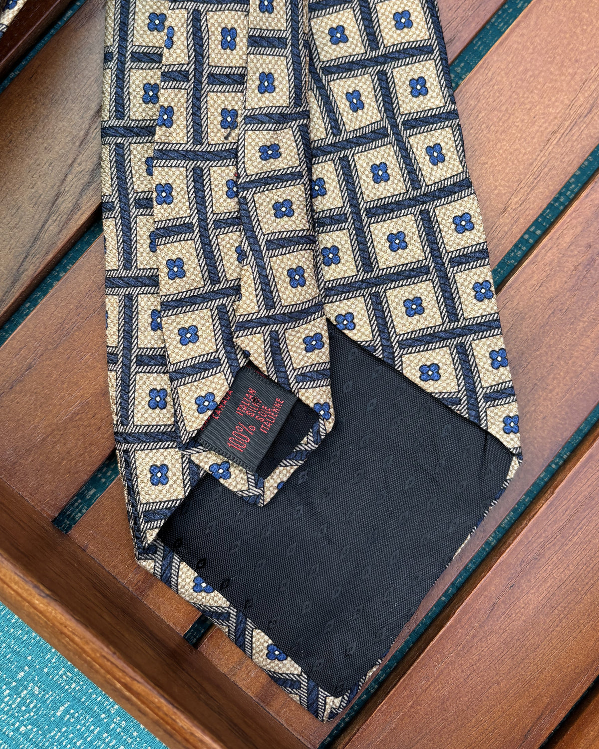 Chaps Ralph Lauren Beige Patterned Necktie