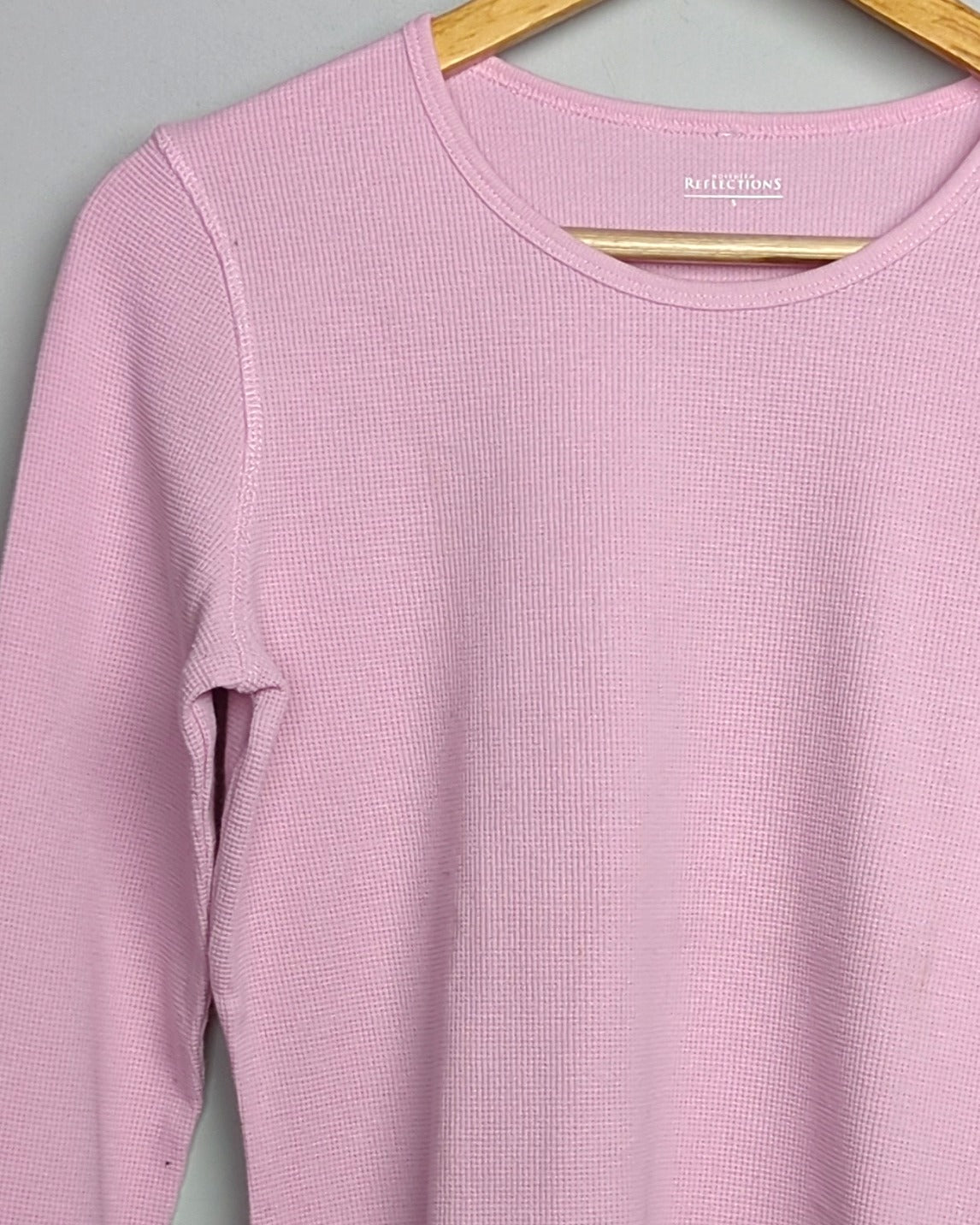 Reflections Pink Waffle Shirt