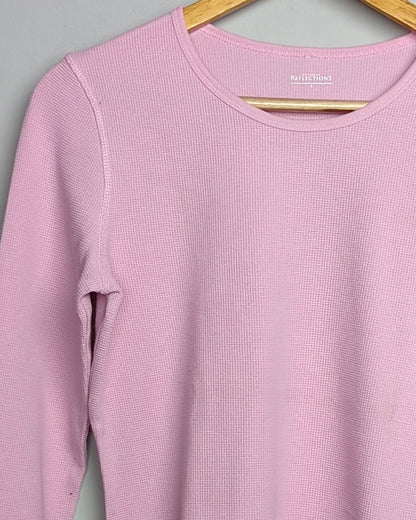 Reflections Pink Waffle Shirt