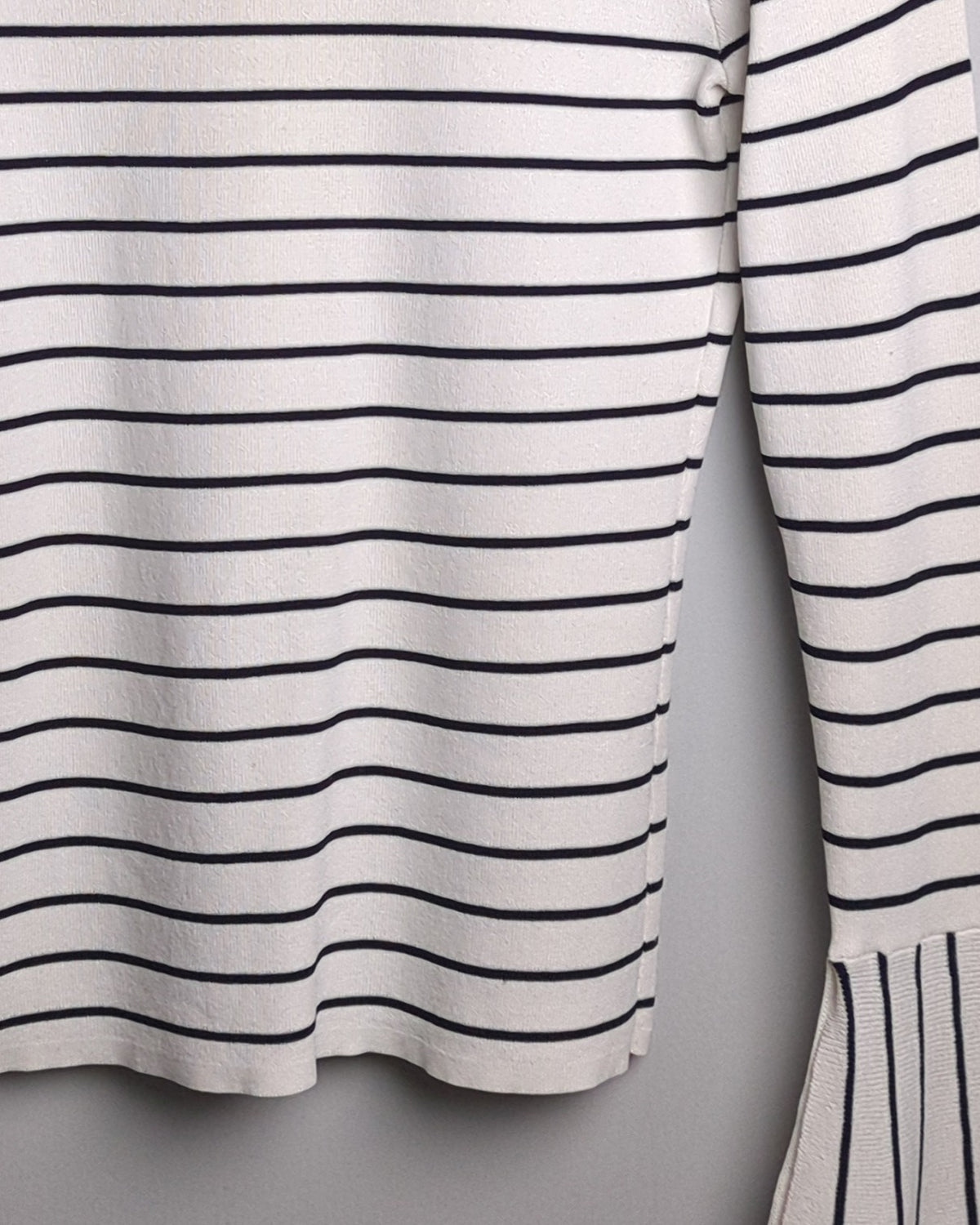 Semir White Striped Sweater