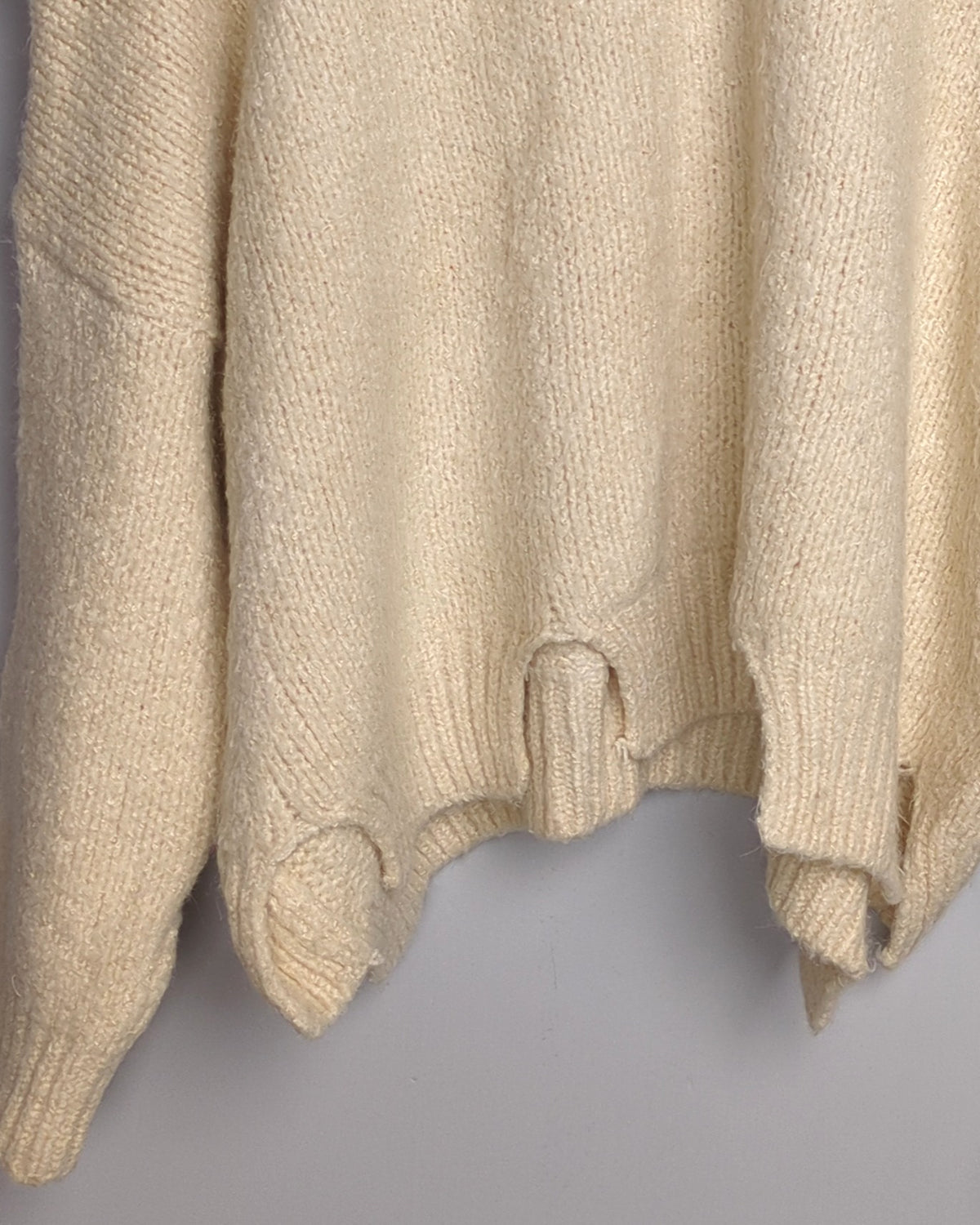 Beige Pompon Sweater