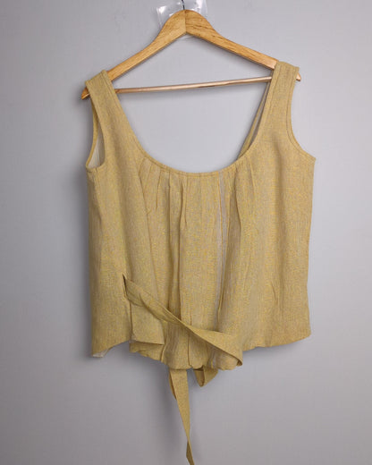 Mayflower Beige Tie Top