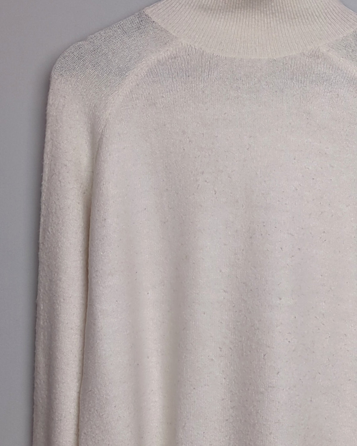 H&M White Mock Neck