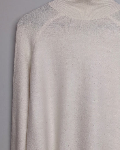 H&M White Mock Neck
