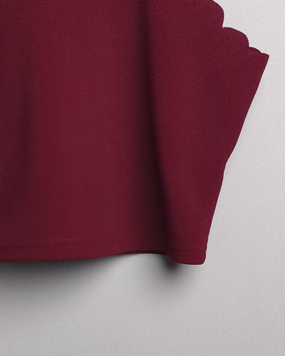 Shein Wine Halter Top