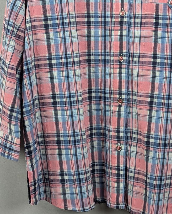 Pink Plaid Shirt
