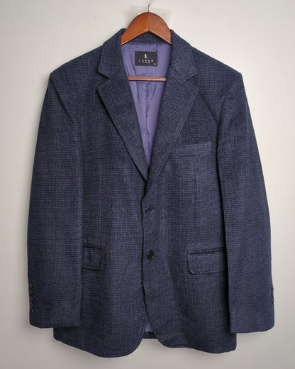 Lusen Blue Textured Blazer