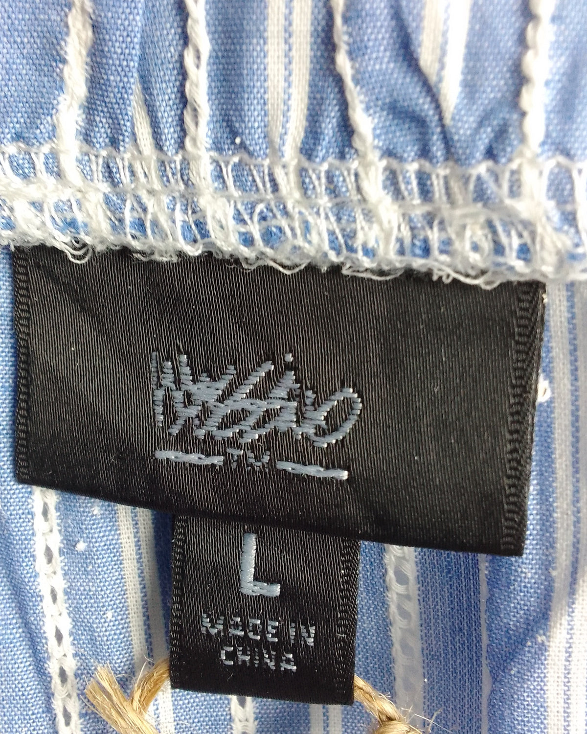 Mossimo Blue Off-Shoulder Top