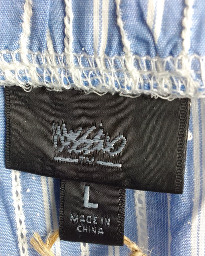 Mossimo Blue Off-Shoulder Top