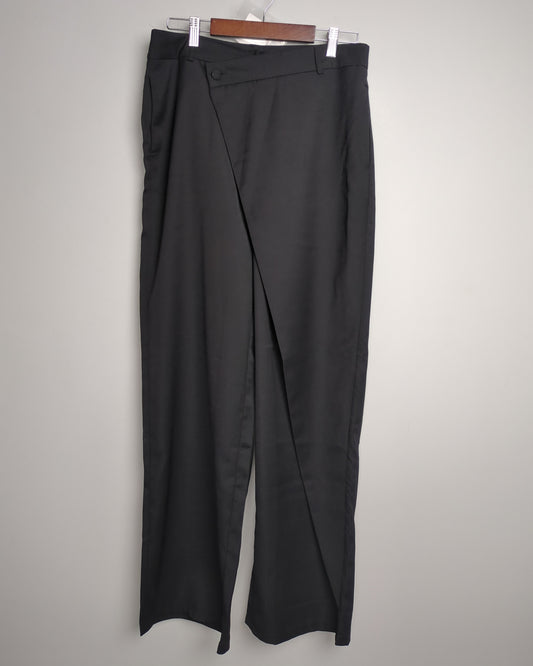Freakins Black Wrap Trousers