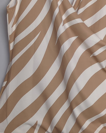 Ann Taylor Beige Printed Women's Top