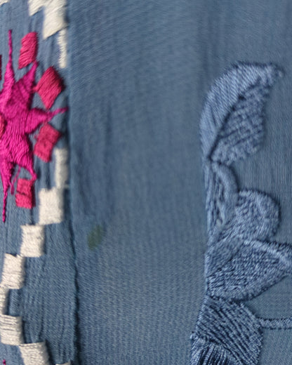 Blue Embroidered Kurta