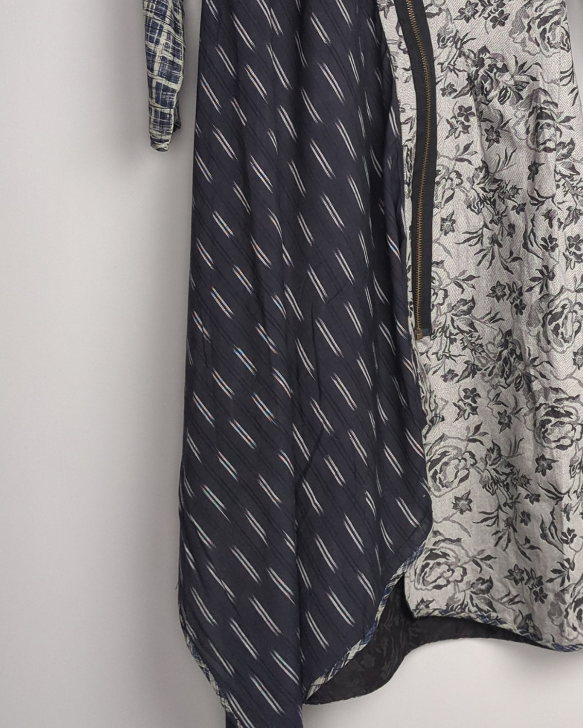 Gray Asymmetric Tunic