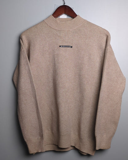 Beige Mockneck Sweater