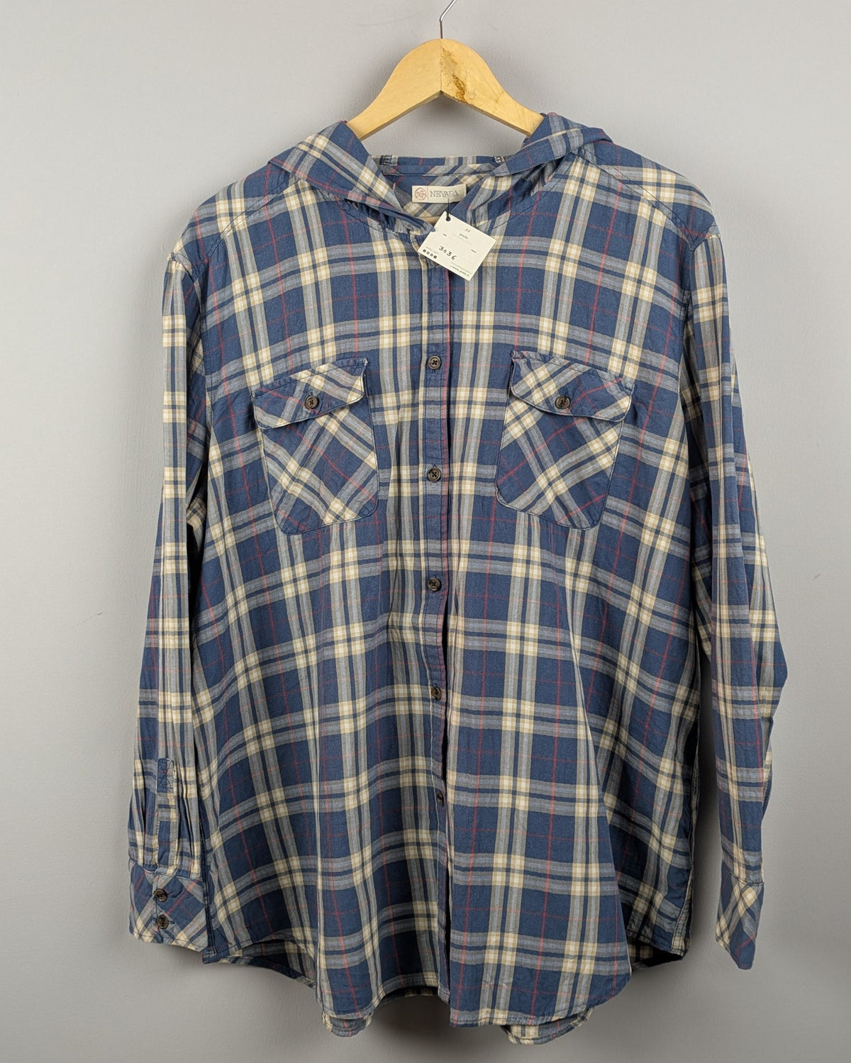 Blue Hooded Shirt