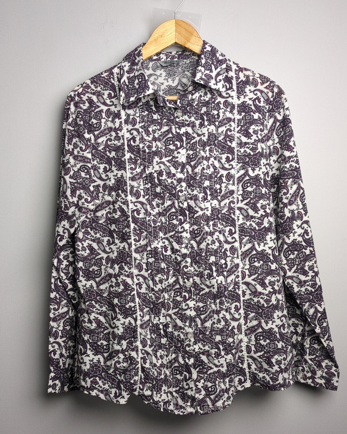 Wen Ni Purple Paisley Blouse