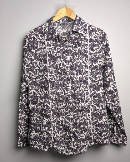 Wen Ni Purple Paisley Blouse