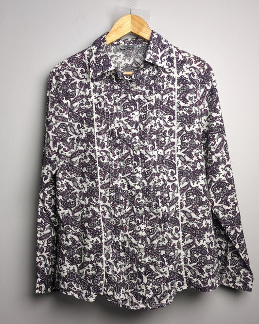 Wen Ni Purple Paisley Blouse