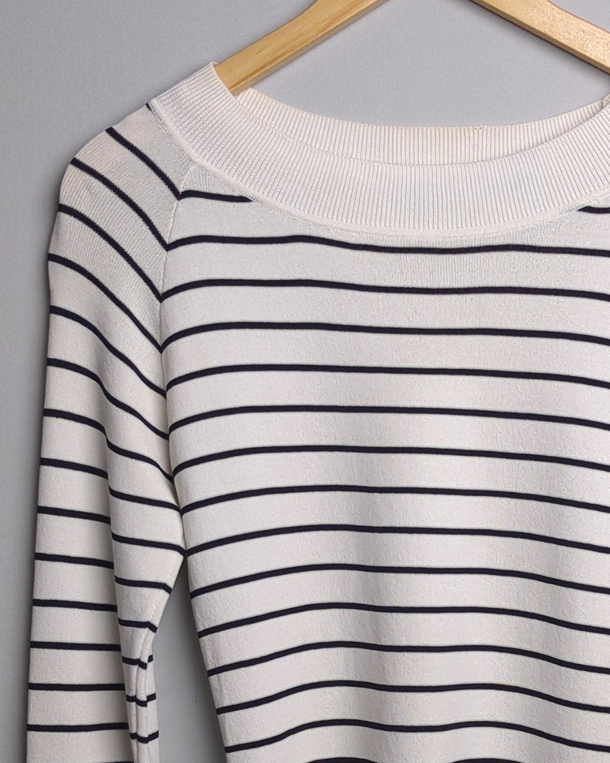 Semir White Striped Sweater