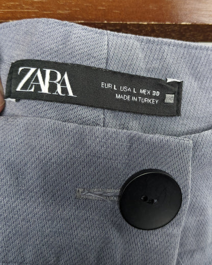 Zara Gray Pleated Trousers