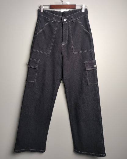 Black Cargo Jeans