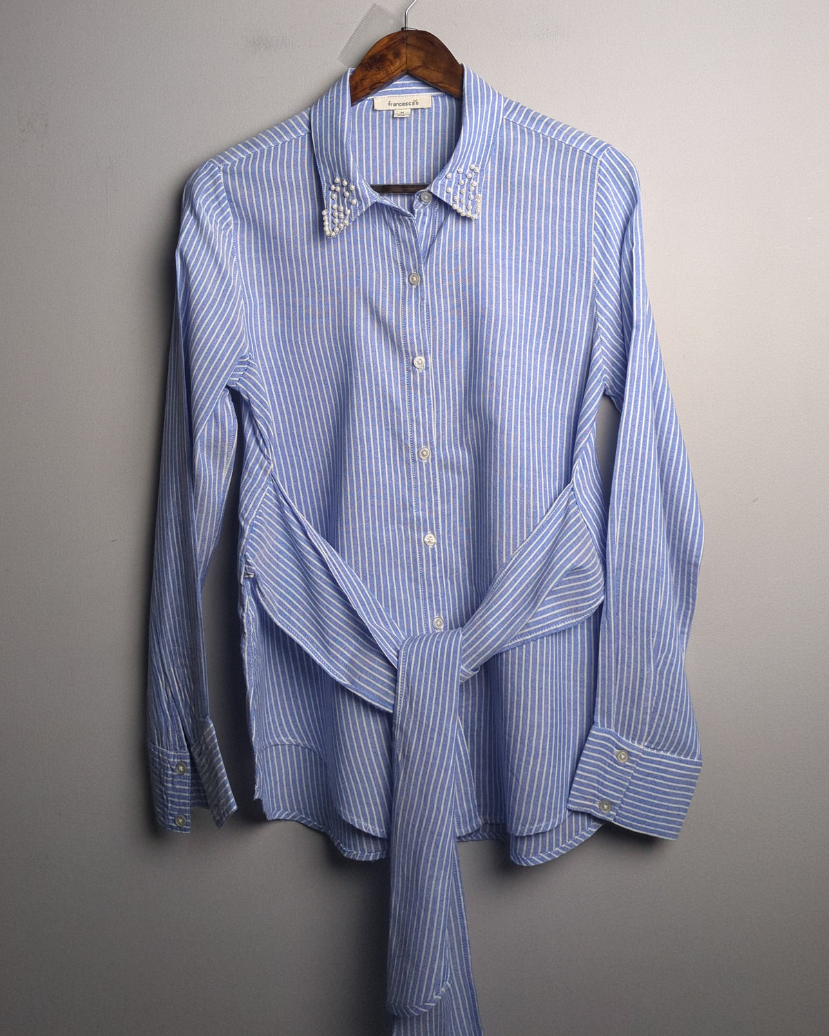 Francescas Blue Button Shirt