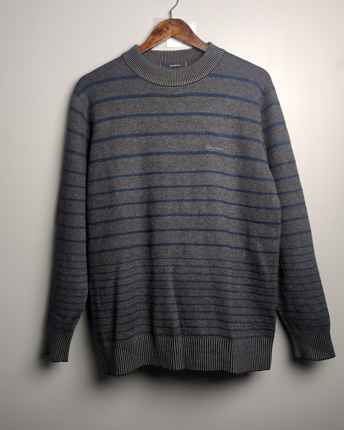 Sundance Gray Striped Sweater