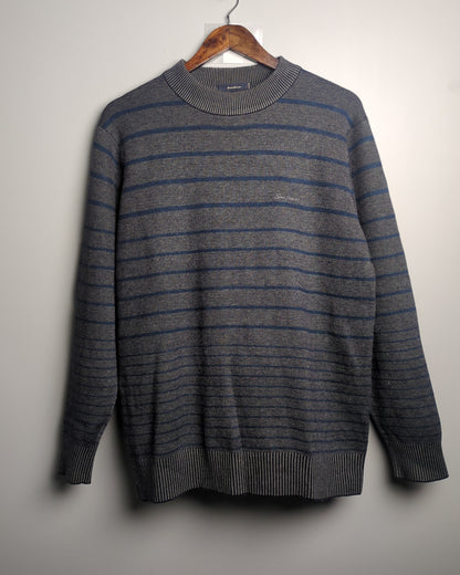 Sundance Gray Striped Sweater