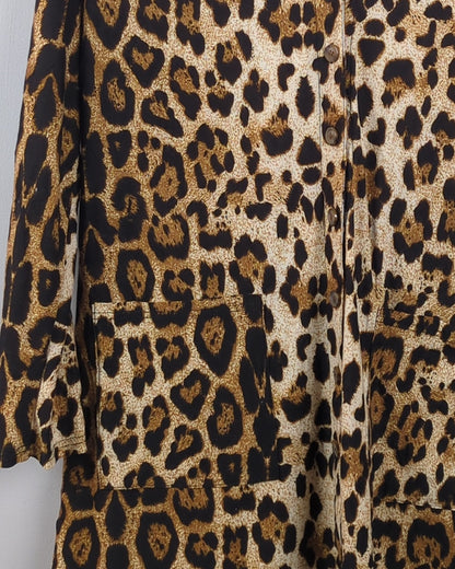 Brown Leopard Cardigan