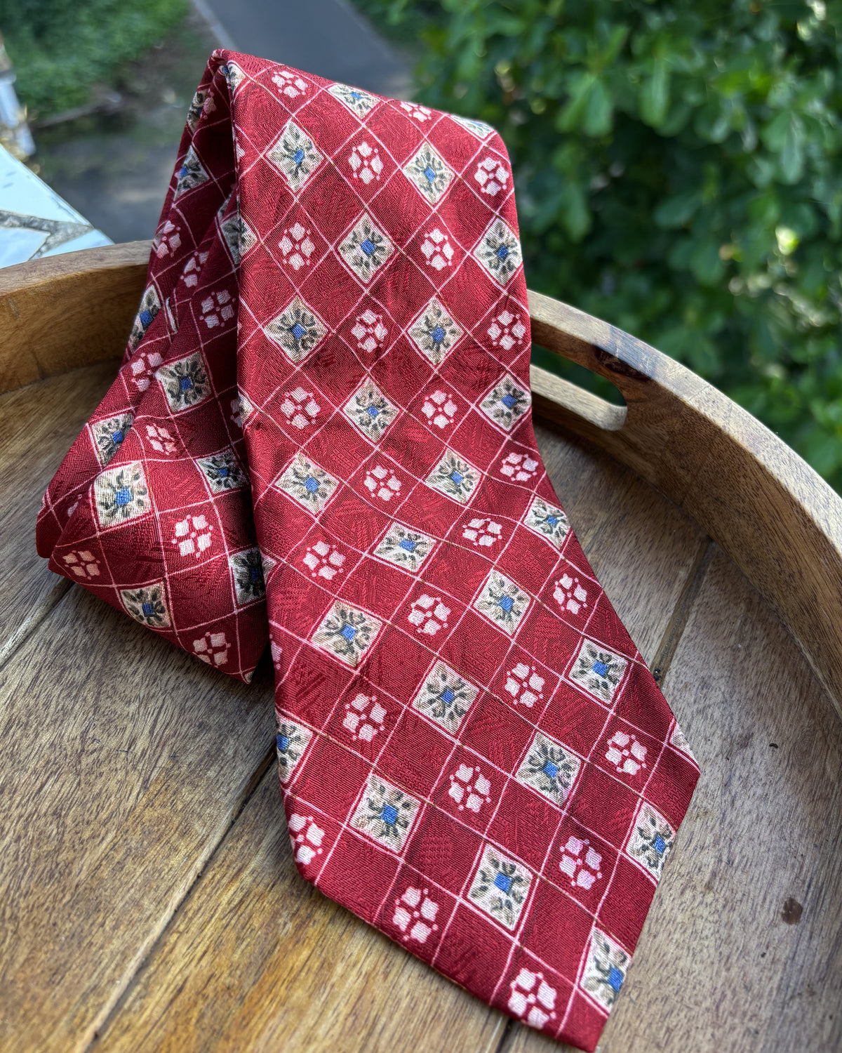 Chaps By Ralph Lauren Red Geometric Bandana