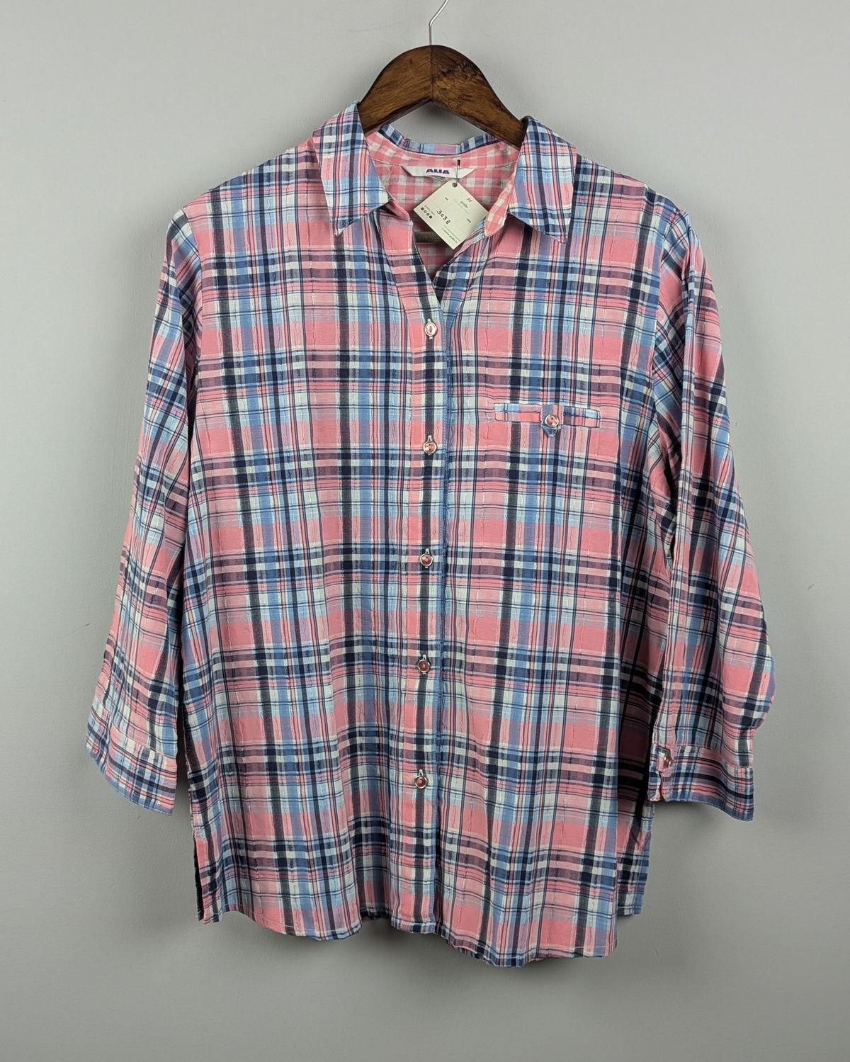 Pink Plaid Shirt