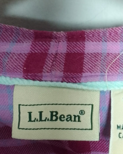 L.L.Bean Purple Plaid Shirt