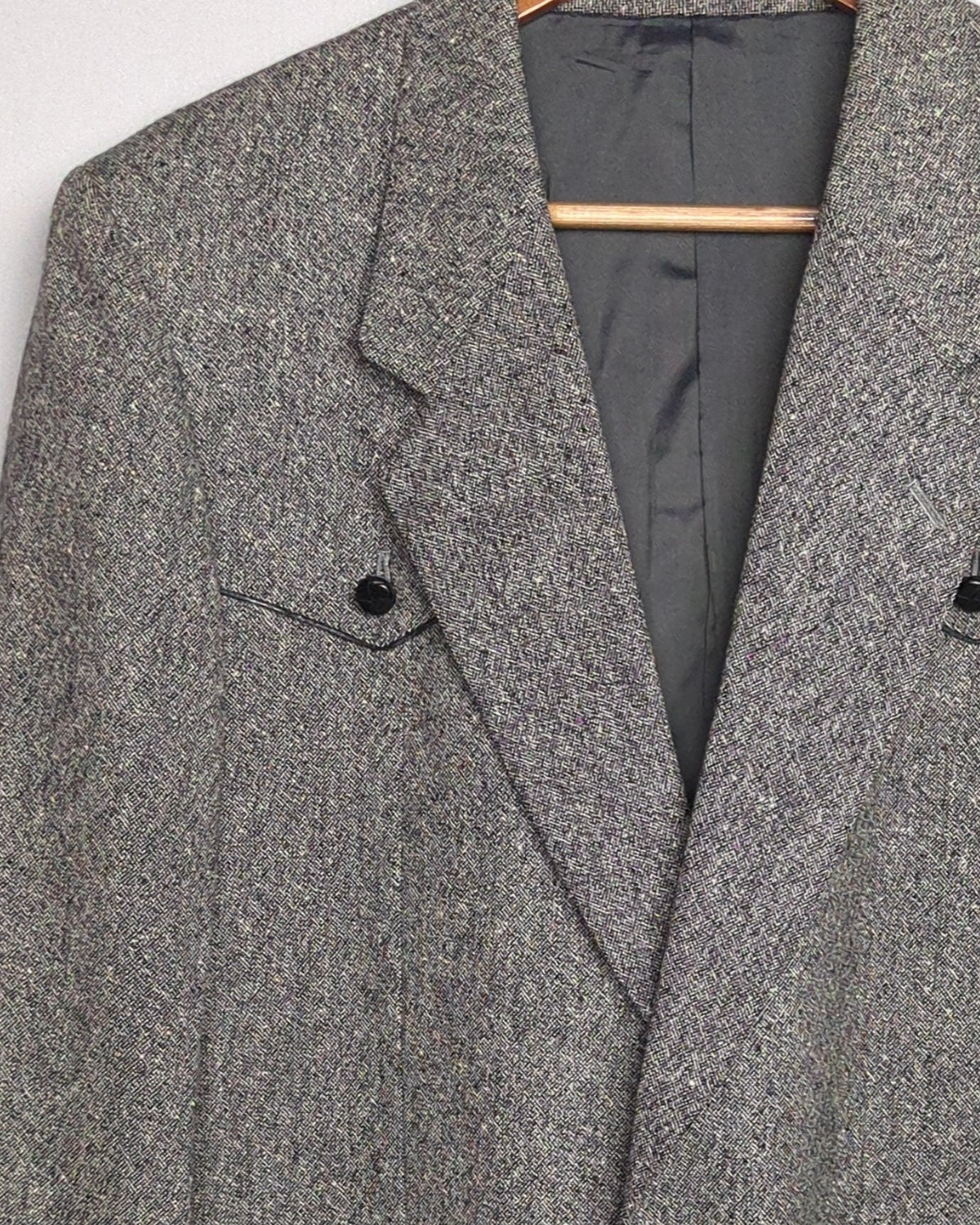 Lanvin Paris Gray Tweed Blazer