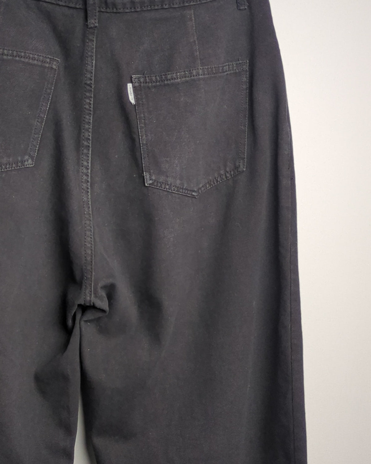 Freakins Black Distressed Jeans